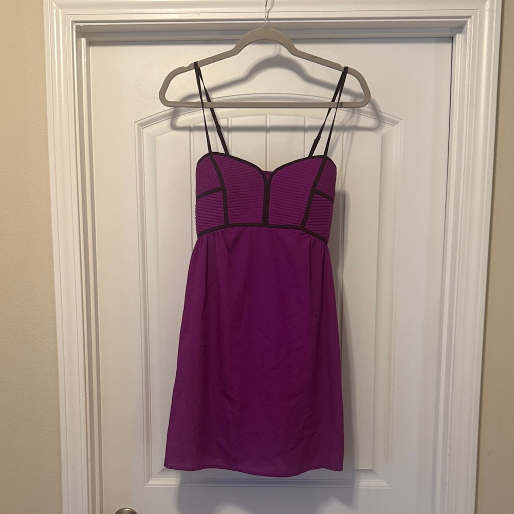 C. Luce Vibrant Purple Mini Dress with Straps